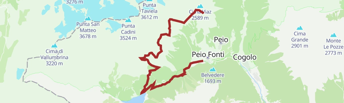 Route map: Tedeschi Trail